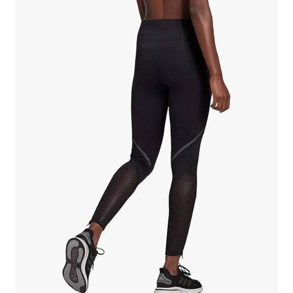 NWT Adidas Women's Small How We Do Black High Rise Long Tights Leggings - Picture 2 of 11